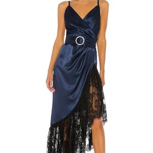 Bronx and Banco Navy Midi Dress